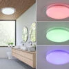 Trio Leuchten LED Deckenleuchte FRODENO Fernbedienung Dimmbar Sternenhimmel Farbwechsel Ø35cm