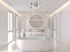 MeineWunschleuchte LED Deckenleuchte In Chrom Für Badezimmer & Wohnraum, Ø30,5cm -Licht Verkoop led deckenleuchte in chrom fuer badezimmer wohnrau 3