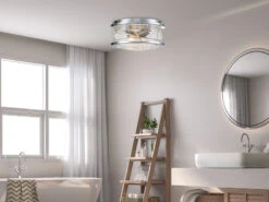 MeineWunschleuchte LED Deckenleuchte In Chrom Für Badezimmer & Wohnraum, Ø30,5cm -Licht Verkoop led deckenleuchte in chrom fuer badezimmer wohnrau 4