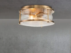 MeineWunschleuchte LED Deckenleuchte In Messing Für Badezimmer & Wohnraum, Ø30,5cm -Licht Verkoop led deckenleuchte in messing fuer badezimmer wohnr 2