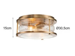 MeineWunschleuchte LED Deckenleuchte In Messing Für Badezimmer & Wohnraum, Ø30,5cm -Licht Verkoop led deckenleuchte in messing fuer badezimmer wohnr 9