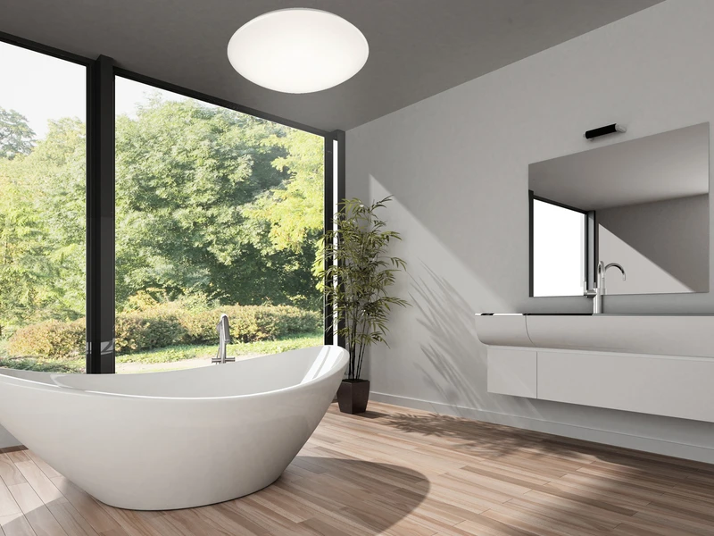 Trio Leuchten LED Deckenleuchte PAOLO In Weiß Ø 37cm, IP44 - Badlampen 7 Trio Leuchten LED Deckenleuchte PAOLO In Weiß Ø 37cm, IP44 - Badlampen – Bild 7