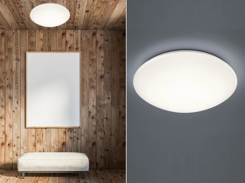 Trio Leuchten LED Deckenleuchte PAOLO In Weiß Ø 37cm, IP44 - Badlampen 1 Trio Leuchten LED Deckenleuchte PAOLO In Weiß Ø 37cm, IP44 - Badlampen