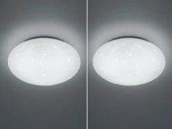 Trio Leuchten LED Sternenhimmel Deckenleuchte 2er Set Weiß Ø 37cm, IP44 - Badlampen -Licht Verkoop led sternenhimmel deckenleuchte 2er set weiss 37cm 2