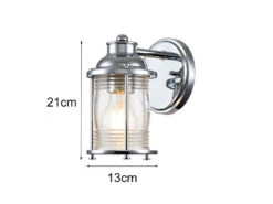 MeineWunschleuchte LED Wandlaterne In Chrom Für Badezimmer & Wohnraum, Höhe 21cm 21 MeineWunschleuchte LED Wandlaterne In Chrom Für Badezimmer & Wohnraum, Höhe 21cm -Licht Verkoop led wandlaterne in chrom fuer badezimmer wohnraum 1 10