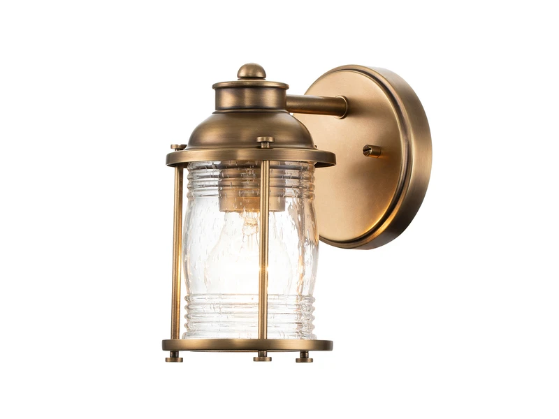 MeineWunschleuchte LED Wandlaterne In Messing Für Badezimmer & Wohnraum, Höhe 21cm 2 MeineWunschleuchte LED Wandlaterne In Messing Für Badezimmer & Wohnraum, Höhe 21cm – Bild 2