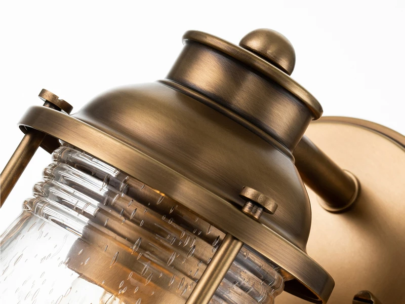 MeineWunschleuchte LED Wandlaterne In Messing Für Badezimmer & Wohnraum, Höhe 21cm 11 MeineWunschleuchte LED Wandlaterne In Messing Für Badezimmer & Wohnraum, Höhe 21cm – Bild 11