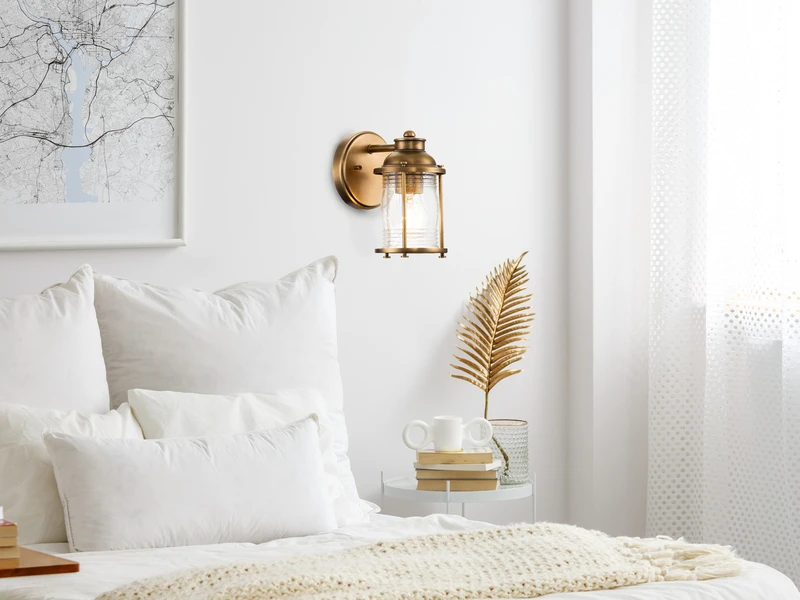 MeineWunschleuchte LED Wandlaterne In Messing Für Badezimmer & Wohnraum, Höhe 21cm 7 MeineWunschleuchte LED Wandlaterne In Messing Für Badezimmer & Wohnraum, Höhe 21cm – Bild 7