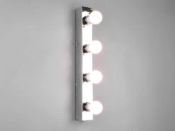 Trio Leuchten Retro Badezimmer Wandleuchte THEATRO In Chrom 55cm - Spiegelleuchte -Licht Verkoop retro badezimmer wandleuchte theatro in chrom 55cm 4