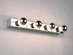 Trio Leuchten Retro LED Badezimmer Wandleuchte In Chrom 55cm - Spiegelleuchte -Licht Verkoop retro led badezimmer wandleuchte in chrom 55cm spi 2