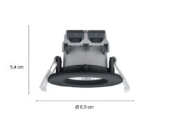Trio Leuchten Runder LED Deckeneinbaustrahler 4er Set Dimmbar In Schwarz, IP65 8 Trio Leuchten Runder LED Deckeneinbaustrahler 4er Set Dimmbar In Schwarz, IP65 -Licht Verkoop runder led deckeneinbaustrahler 4er set dimmbar in 2