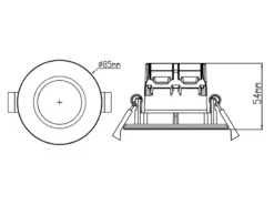 Trio Leuchten Runder LED Deckeneinbaustrahler ZAGROS Dimmbar In Weiß Matt, IP65 -Licht Verkoop runder led deckeneinbaustrahler zagros dimmbar in 1 10