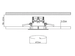Trio Leuchten Runder LED Deckeneinbaustrahler ZAGROS Dimmbar In Weiß Matt, IP65 -Licht Verkoop runder led deckeneinbaustrahler zagros dimmbar in 1 9