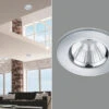 Trio Leuchten Runder LED Deckeneinbaustrahler ZENIA Dimmbar In Chrom, IP65
