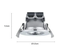 Trio Leuchten Runder LED Deckeneinbaustrahler ZENIA Dimmbar In Chrom, IP65 -Licht Verkoop runder led deckeneinbaustrahler zenia dimmbar in c 3