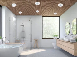 Trio Leuchten Runder LED Deckeneinbaustrahler ZENIA Dimmbar In Chrom, IP65 -Licht Verkoop runder led deckeneinbaustrahler zenia dimmbar in c 6