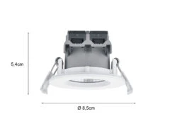 Trio Leuchten Runder LED Deckeneinbaustrahler ZENIA Dimmbar In Weiß, IP65 -Licht Verkoop runder led deckeneinbaustrahler zenia dimmbar in w 3