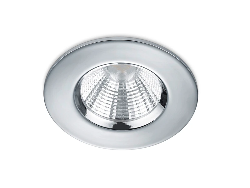 Trio Leuchten Runder LED Einbaustrahler Decke 4er Set Dimmbar In Silber Chrom, IP65 2 Trio Leuchten Runder LED Einbaustrahler Decke 4er Set Dimmbar In Silber Chrom, IP65 – Bild 2
