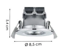 Trio Leuchten Runder LED Einbaustrahler ZAGROS 3er Set Dimmbar In Silber Chrom, IP65 -Licht Verkoop runder led einbaustrahler zagros 3er set dimmbar i 2