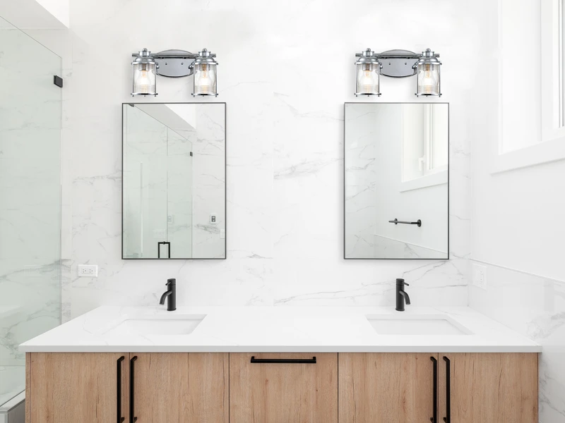 KICHLER Wandleuchte ASHLAND BAY In Chrom Für Badezimmer & Wohnraum, Breite 36cm 4 KICHLER Wandleuchte ASHLAND BAY In Chrom Für Badezimmer & Wohnraum, Breite 36cm – Bild 4