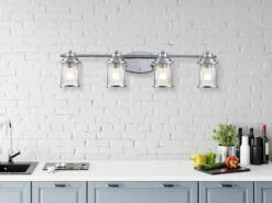 KICHLER Wandleuchte ASHLAND BAY In Chrom Für Badezimmer & Wohnraum, Breite 86cm -Licht Verkoop wandleuchte ashland bay in chrom fuer badezimmer w 3