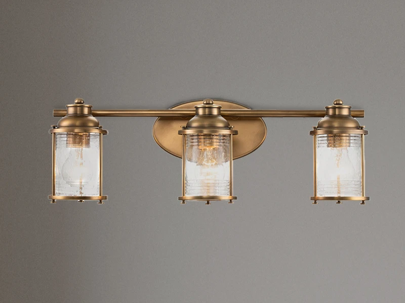 KICHLER Wandleuchte ASHLAND BAY In Messing Für Badezimmer & Wohnraum, Breite 61cm 3 KICHLER Wandleuchte ASHLAND BAY In Messing Für Badezimmer & Wohnraum, Breite 61cm – Bild 3