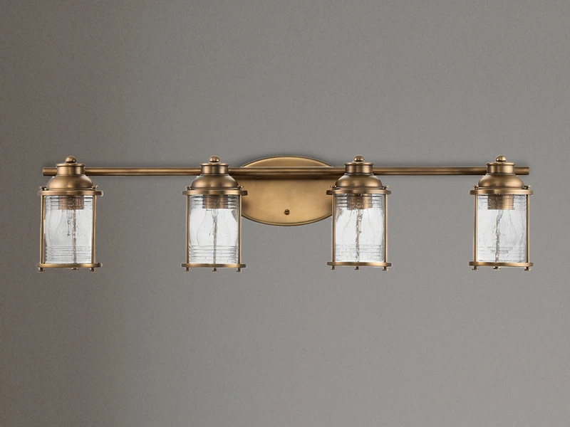 KICHLER Wandleuchte ASHLAND BAY In Messing Für Badezimmer & Wohnraum, Breite 86cm 3 KICHLER Wandleuchte ASHLAND BAY In Messing Für Badezimmer & Wohnraum, Breite 86cm – Bild 3