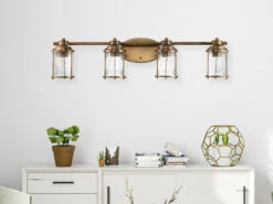 KICHLER Wandleuchte ASHLAND BAY In Messing Für Badezimmer & Wohnraum, Breite 86cm 15 KICHLER Wandleuchte ASHLAND BAY In Messing Für Badezimmer & Wohnraum, Breite 86cm -Licht Verkoop wandleuchte ashland bay in messing fuer badezimmer 4